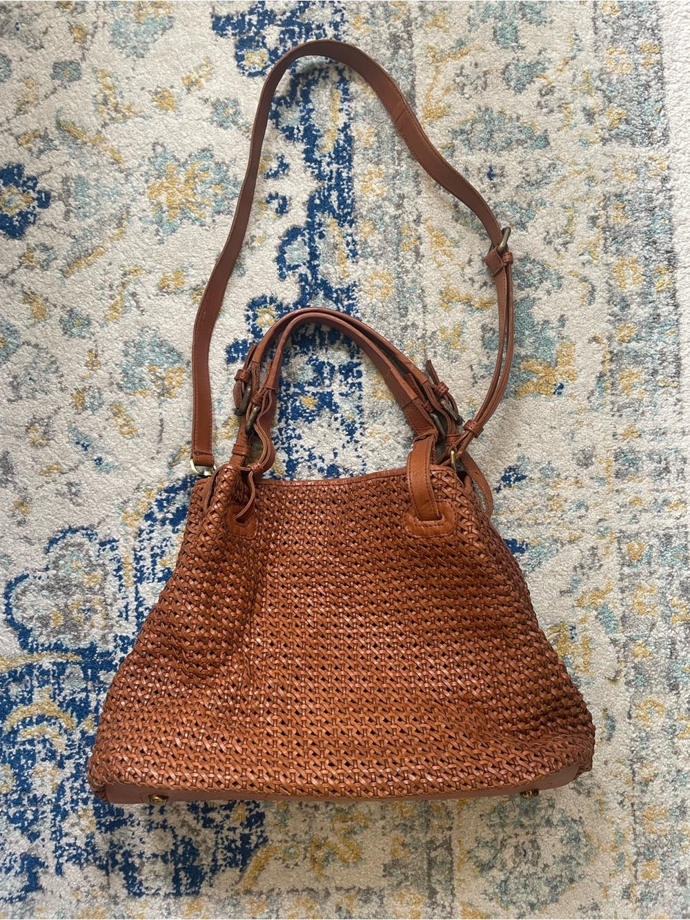 Platania Woven Leather Bag Genuine leather- Made in Italy Women Shoulder Handbag